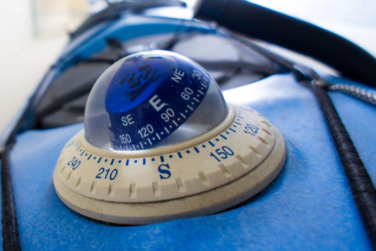 Deck mount compass