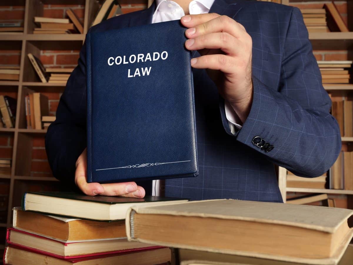Book with title COLORADO LAW